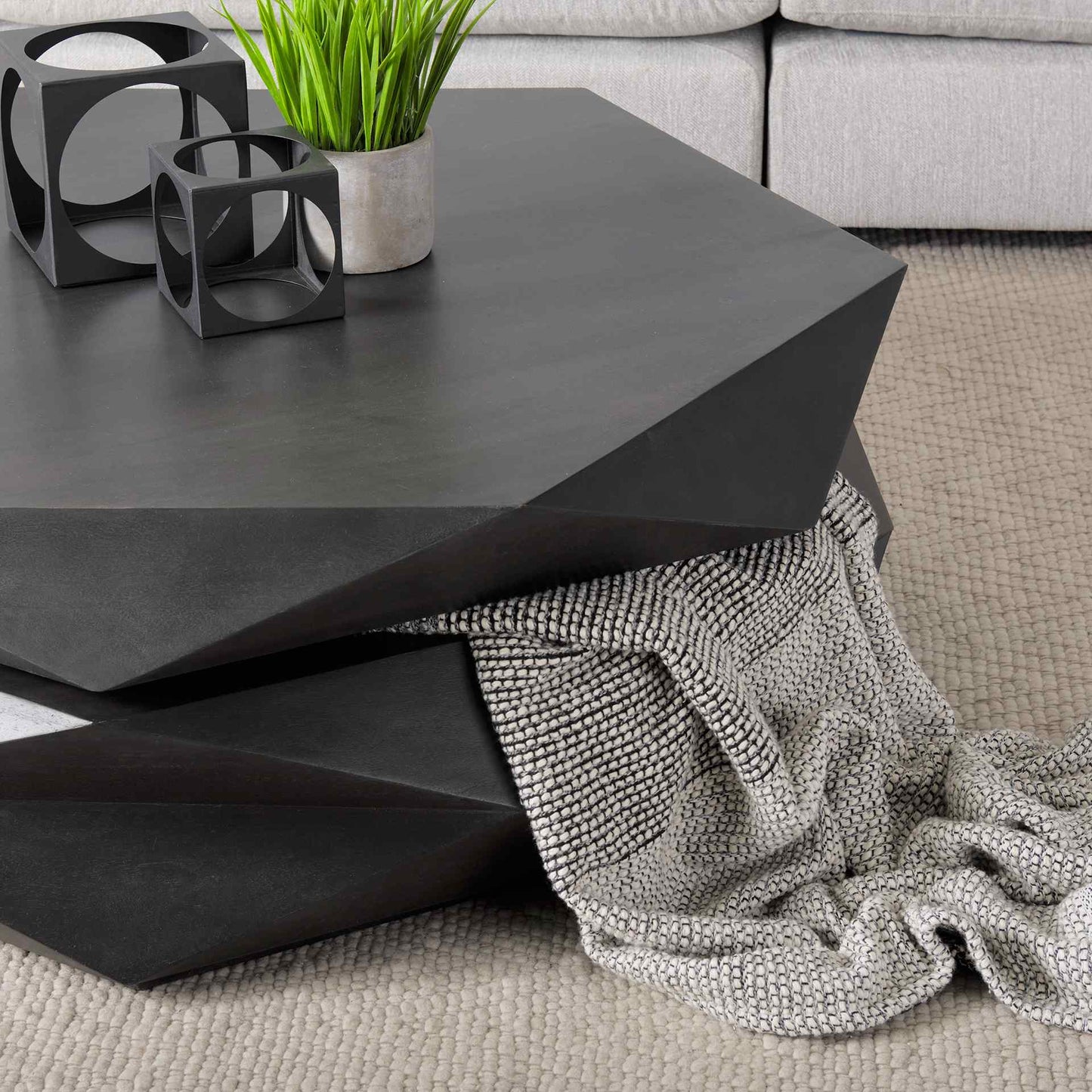 Arreto Hexagonal Storage Coffee Table