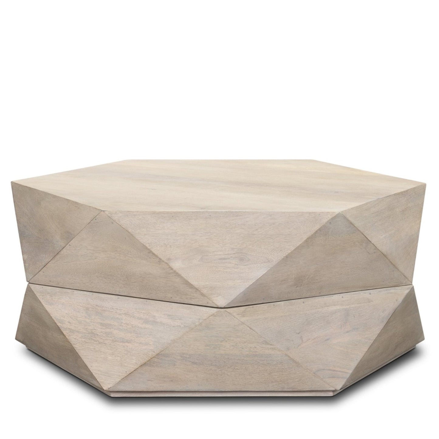Arreto Wooden Hexagonal Coffee Table