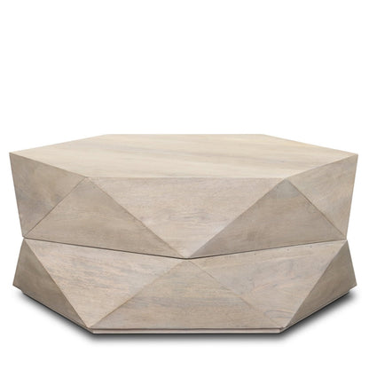 Arreto Wooden Hexagonal Coffee Table
