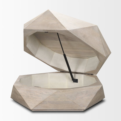 Arreto Wooden Hexagonal Coffee Table