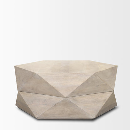 Arreto Wooden Hexagonal Coffee Table