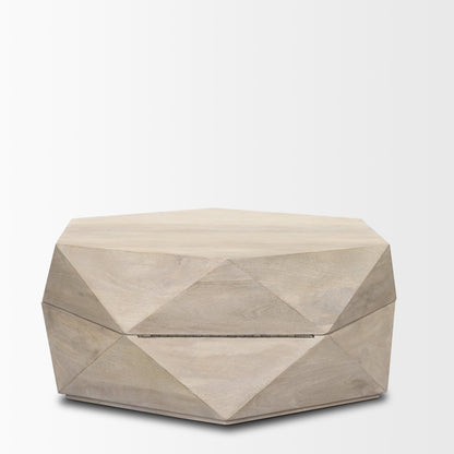 Arreto Wooden Hexagonal Coffee Table