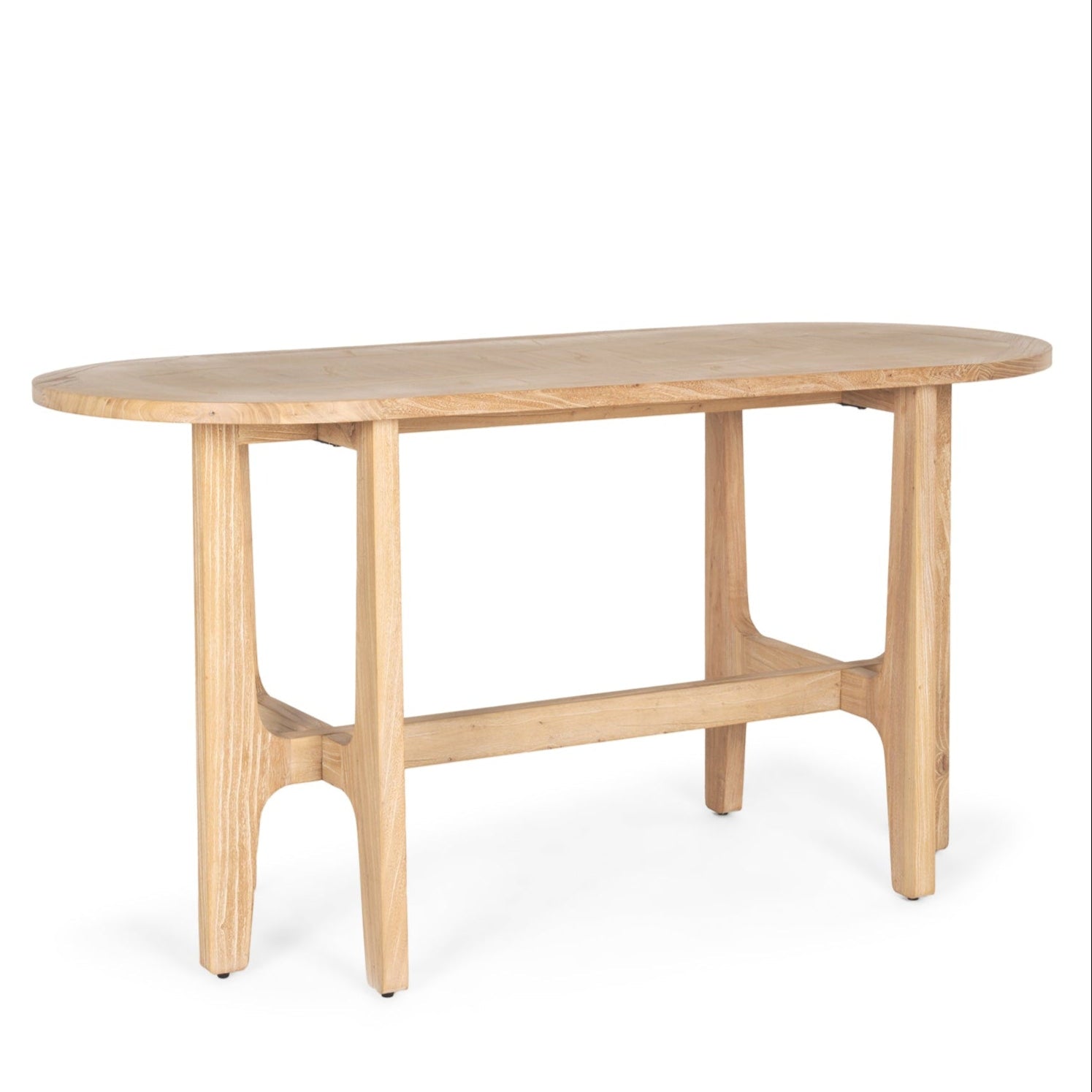 Taylin Light Brown Solid Wood Desk-Home Office Desks-Mercana-LOOMLAN