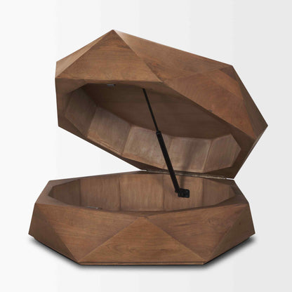 Arreto Wooden Hexagonal Coffee Table