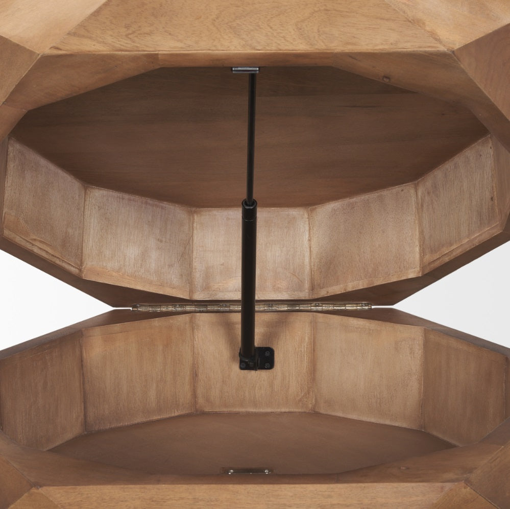 Arreto Wooden Hexagonal Coffee Table