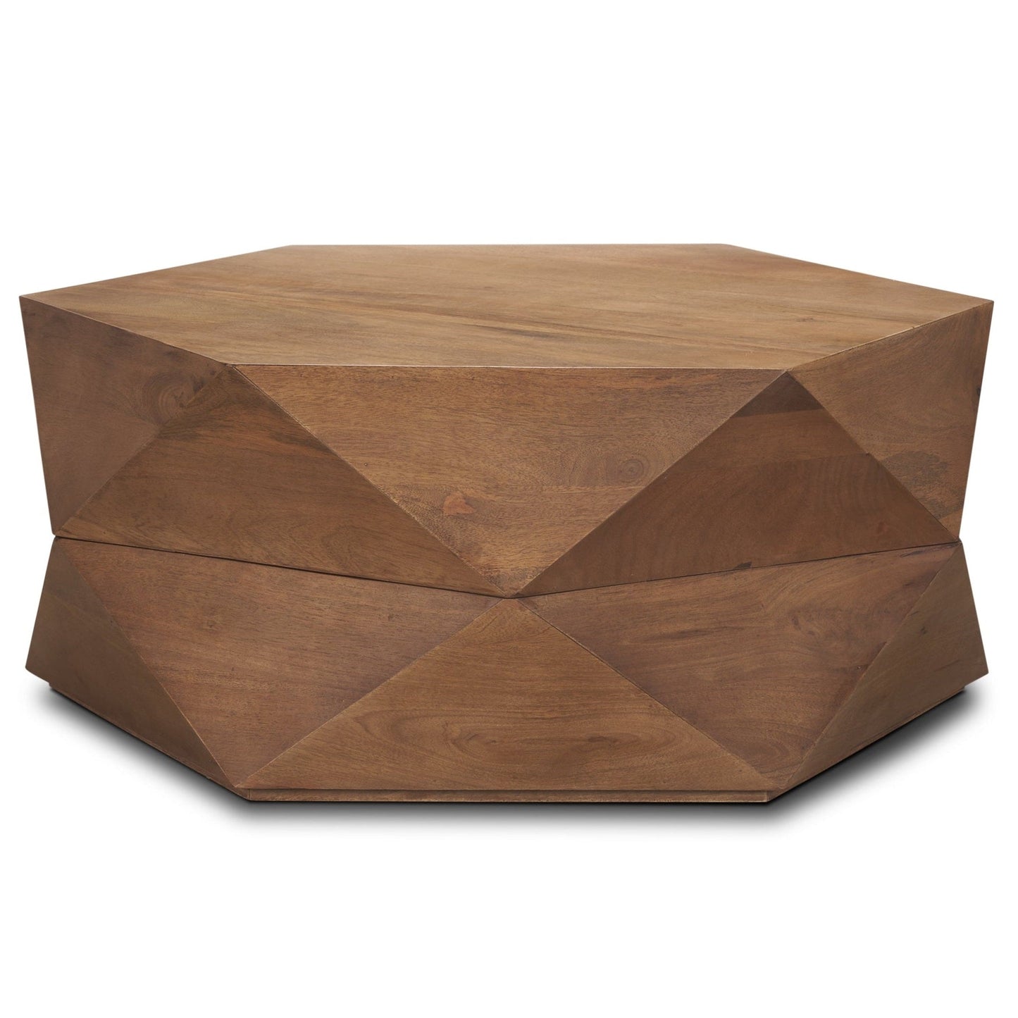 Arreto Wooden Hexagonal Coffee Table