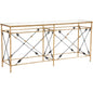Arrow Gold Leaf On Iron Frame Console Table - LOOMLAN - Chelsea House - Console Tables