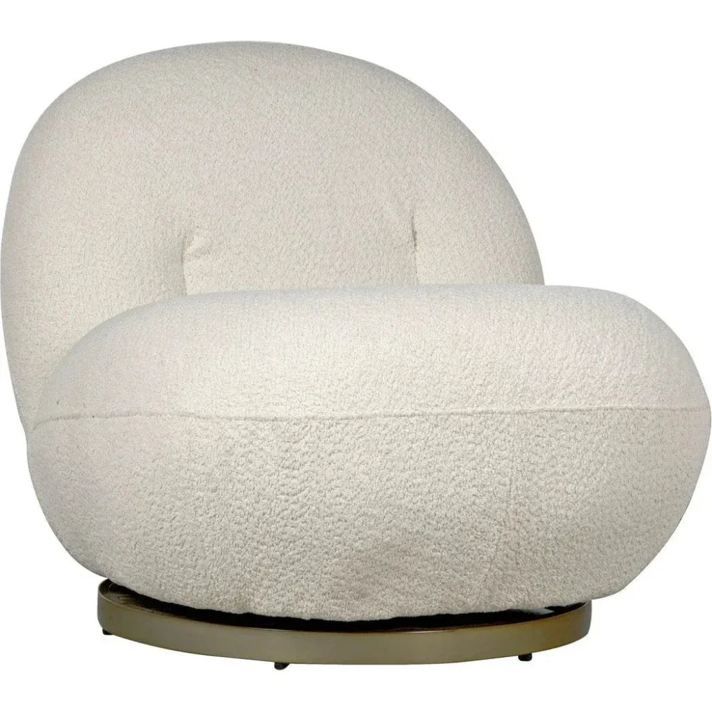 Artemis Chair, Boucle Fabric - LOOMLAN - Noir - Club Chairs