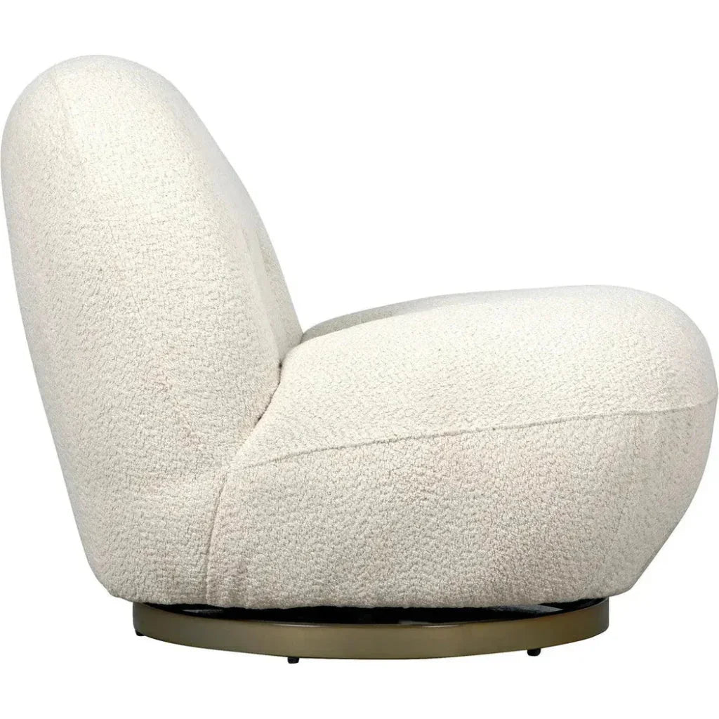 Artemis Chair, Boucle Fabric - LOOMLAN - Noir - Club Chairs