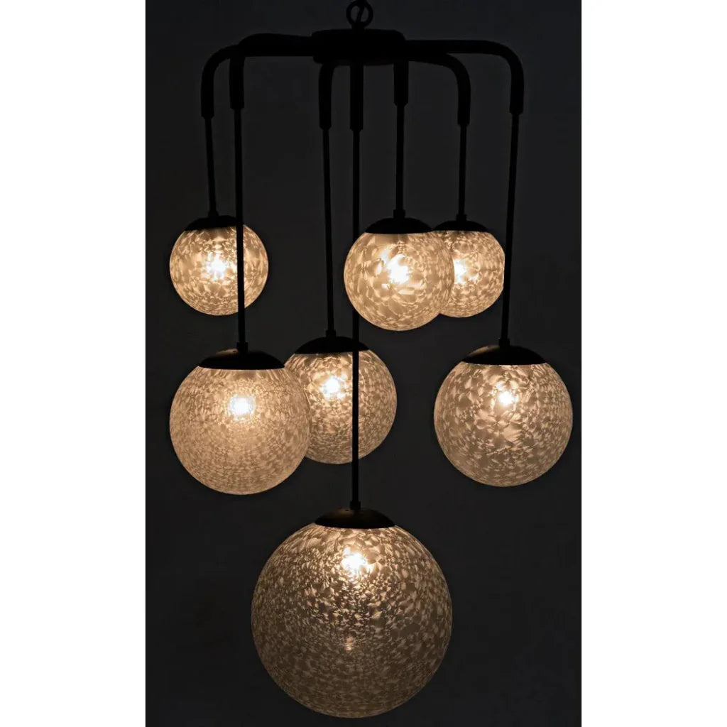 Artemis Chandelier, Steel with Black Finish - LOOMLAN - Noir - Chandeliers