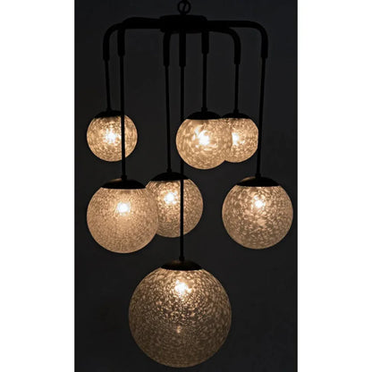 Artemis Chandelier, Steel with Black Finish - LOOMLAN - Noir - Chandeliers
