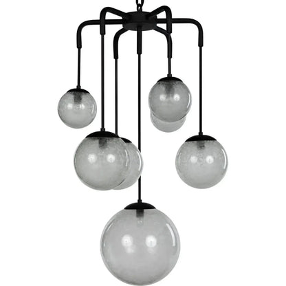Artemis Chandelier, Steel with Black Finish - LOOMLAN - Noir - Chandeliers