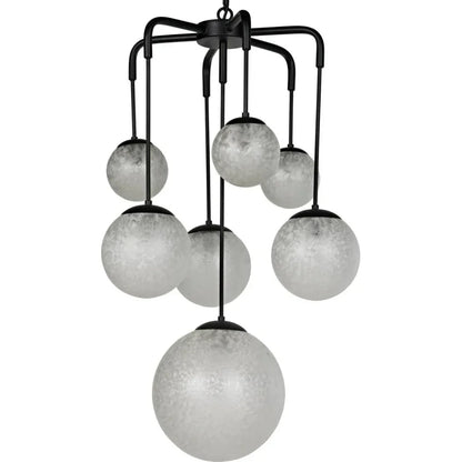 Artemis Chandelier, Steel with Black Finish - LOOMLAN - Noir - Chandeliers