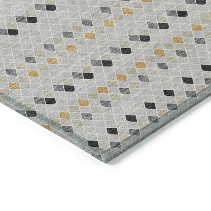 Artexa Gray Washable Indoor - Outdoor Rug - LOOMLAN - LOOMLAN Rugs - Outdoor Rugs