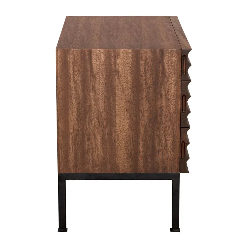 Arturo Wooden Rectangular Console Table - LOOMLAN - Noir - Console Tables