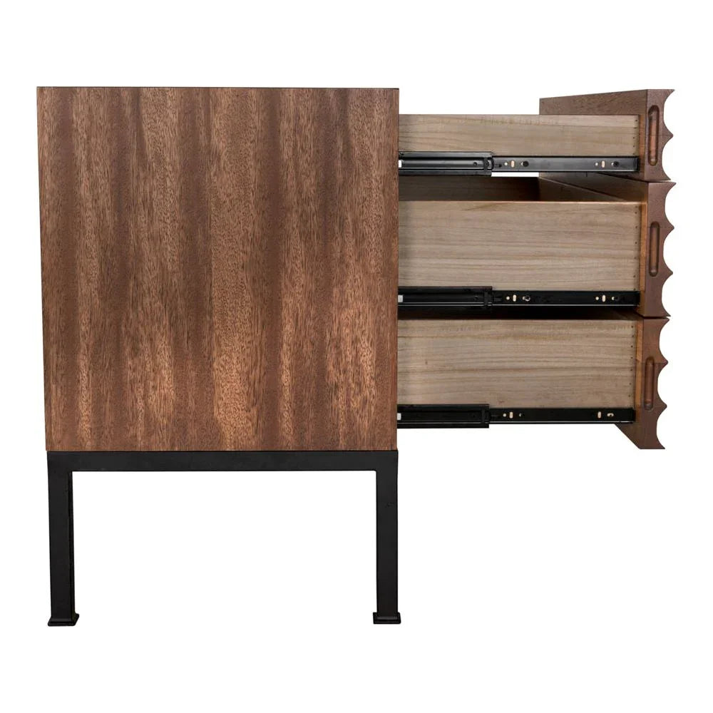 Arturo Wooden Rectangular Console Table - LOOMLAN - Noir - Console Tables