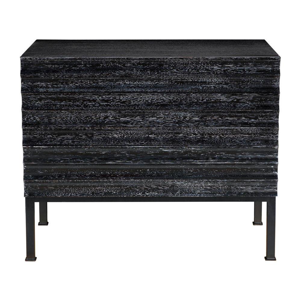 Arturo Wooden Rectangular Console Table - LOOMLAN - Noir - Console Tables