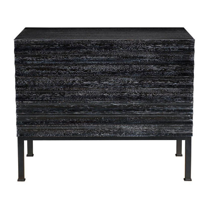 Arturo Wooden Rectangular Console Table - LOOMLAN - Noir - Console Tables