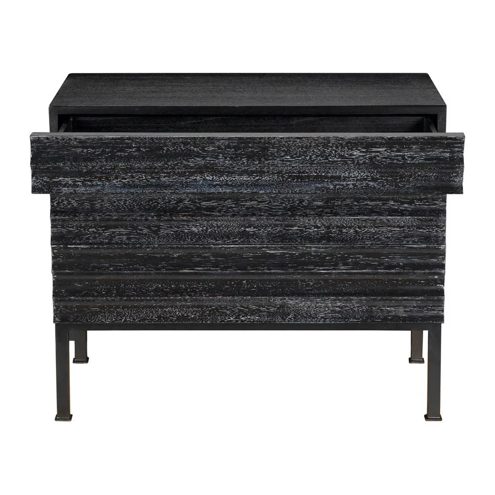 Arturo Wooden Rectangular Console Table - LOOMLAN - Noir - Console Tables