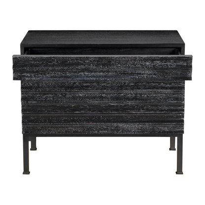 Arturo Wooden Rectangular Console Table - LOOMLAN - Noir - Console Tables