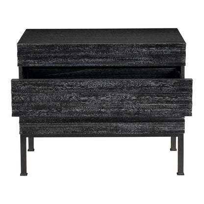 Arturo Wooden Rectangular Console Table - LOOMLAN - Noir - Console Tables