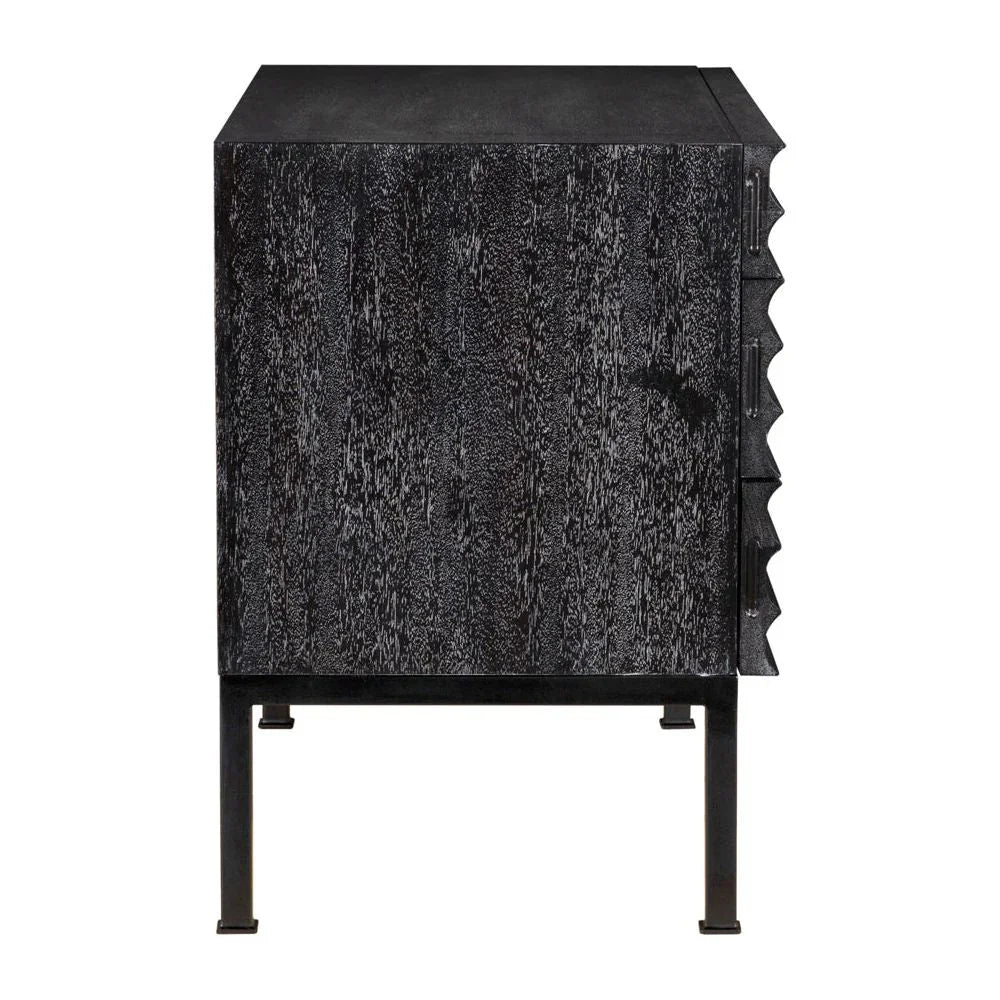 Arturo Wooden Rectangular Console Table - LOOMLAN - Noir - Console Tables