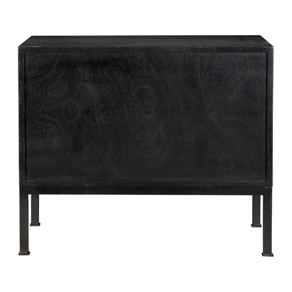Arturo Wooden Rectangular Console Table - LOOMLAN - Noir - Console Tables