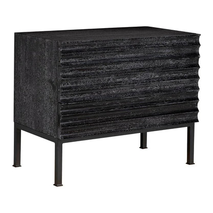 Arturo Wooden Rectangular Console Table - LOOMLAN - Noir - Console Tables