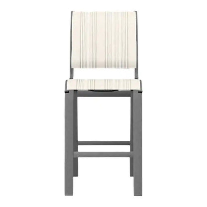 Aruba II Sling Balcony Height Armless Chair-Outdoor Accent Chairs-Telescope-LOOMLAN