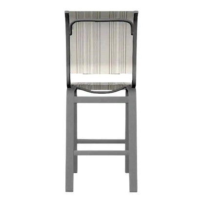 Aruba II Sling Balcony Height Armless Chair-Outdoor Accent Chairs-Telescope-LOOMLAN