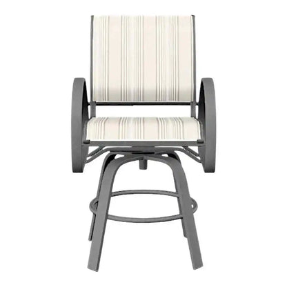 Aruba II Sling Dining Height Stacking Cafe Chair-Outdoor Accent Chairs-Telescope-LOOMLAN