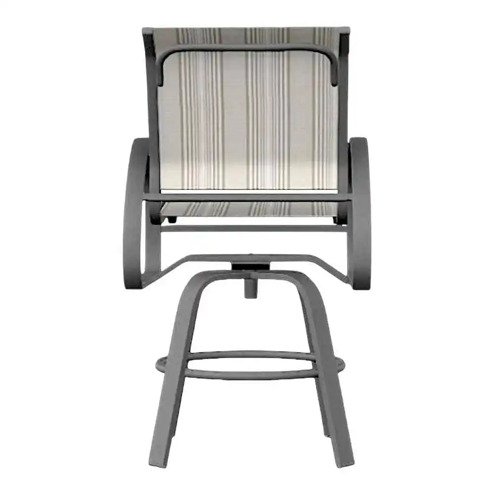 Aruba II Sling Dining Height Stacking Cafe Chair-Outdoor Accent Chairs-Telescope-LOOMLAN