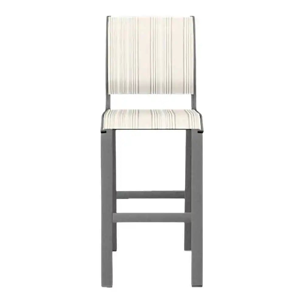 Aruba II Sling Bar Height Armless Chair-Outdoor Bar Stools-Telescope-LOOMLAN