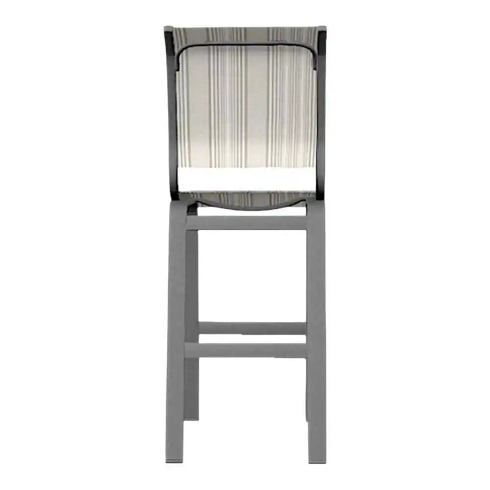 Aruba II Sling Bar Height Armless Chair-Outdoor Bar Stools-Telescope-LOOMLAN