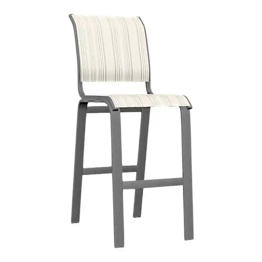Aruba II Sling Bar Height Armless Chair-Outdoor Bar Stools-Telescope-LOOMLAN