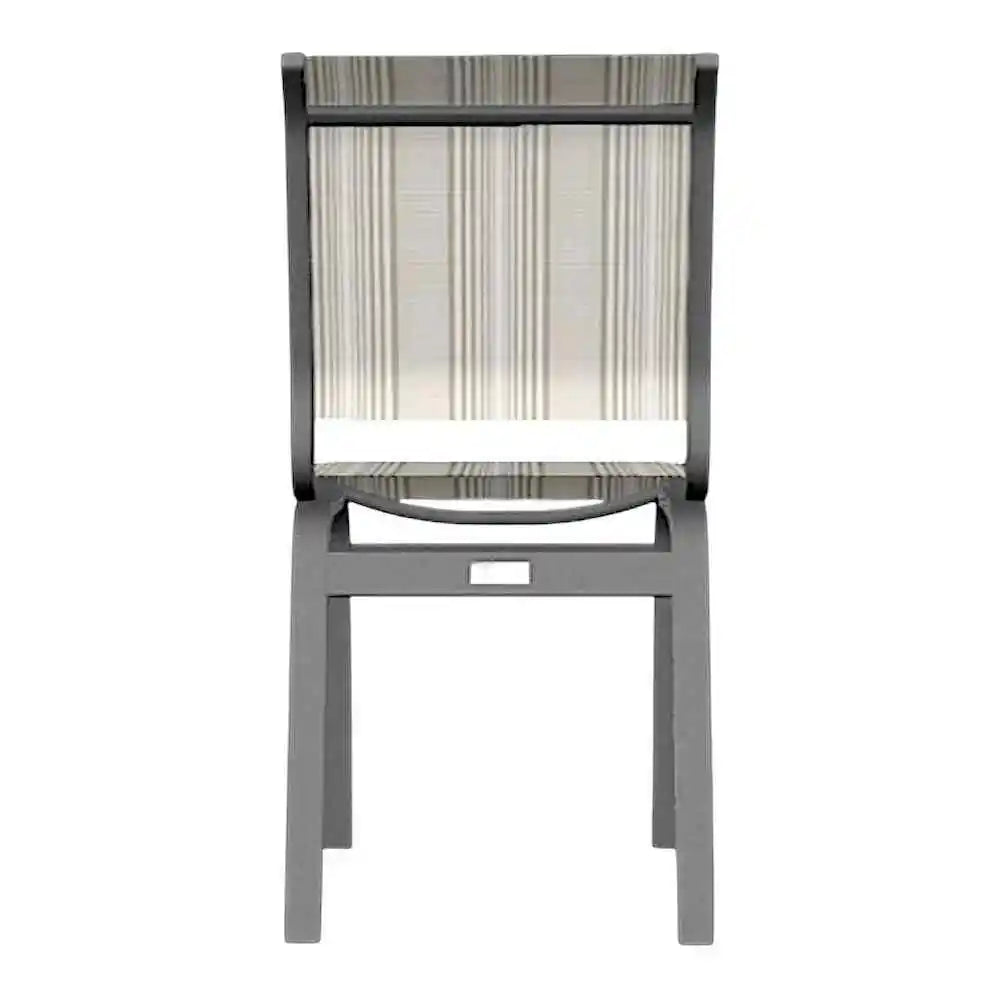 Aruba II Sling Dining Height Armless Chair-Outdoor Accent Chairs-Telescope-LOOMLAN