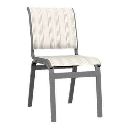 Aruba II Sling Dining Height Armless Chair-Outdoor Accent Chairs-Telescope-LOOMLAN