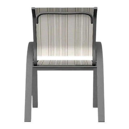 Aruba II Durable Sling Dining Stacking Cafe Chair-Outdoor Accent Chairs-Telescope-LOOMLAN