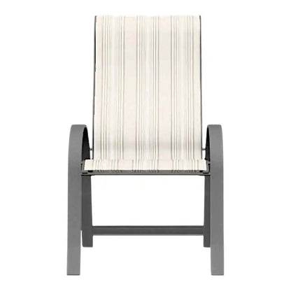 Aruba II Sling Supreme Stacking Arm Chair-Outdoor Accent Chairs-Telescope-LOOMLAN