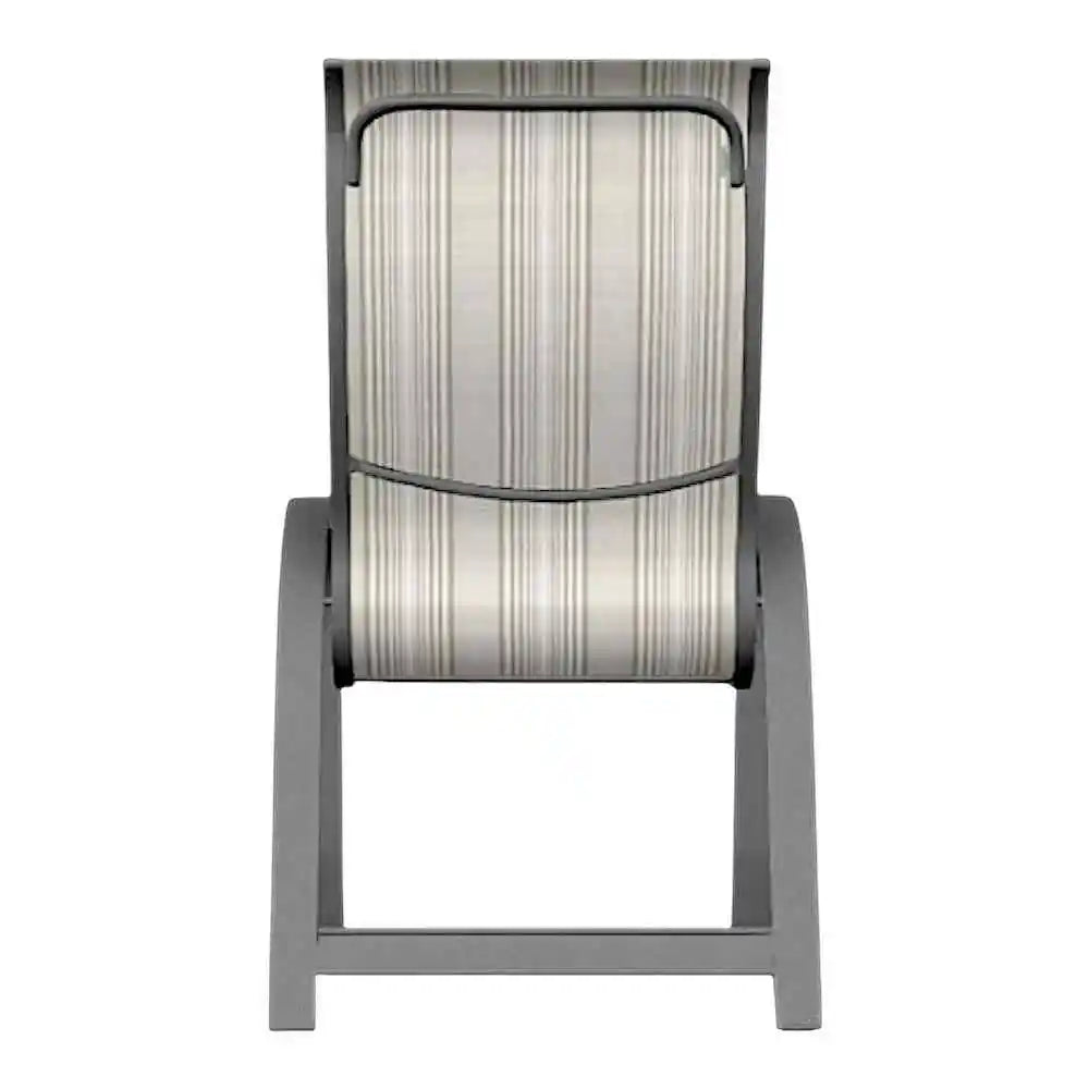 Aruba II Sling Supreme Stacking Arm Chair-Outdoor Accent Chairs-Telescope-LOOMLAN