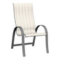 Aruba II Sling Supreme Stacking Arm Chair-Outdoor Accent Chairs-Telescope-LOOMLAN