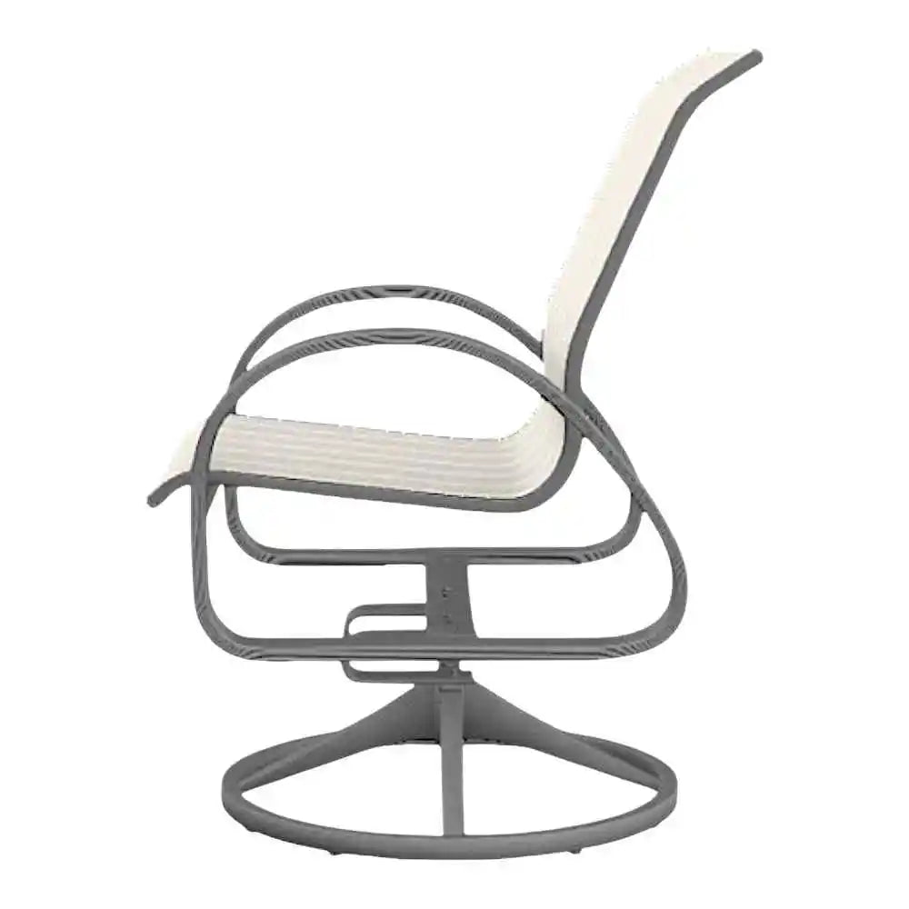 Aruba II Sling Swivel Rocker-Outdoor Accent Chairs-Telescope-LOOMLAN