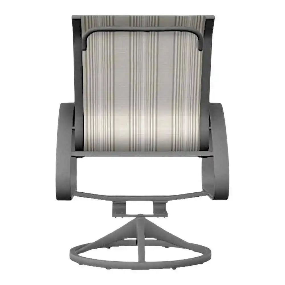 Aruba II Sling Swivel Rocker-Outdoor Accent Chairs-Telescope-LOOMLAN