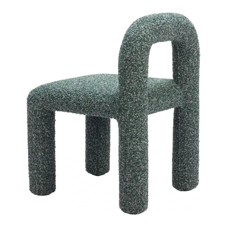 Arum Snowy Green Armless Dining Chair 2PC - LOOMLAN - Zuo Modern - Dining Chairs