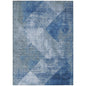 Arvaya Blue Washable Indoor-Outdoor Rug-Outdoor Rugs-LOOMLAN Rugs-2'6" x 3'10"-LOOMLAN