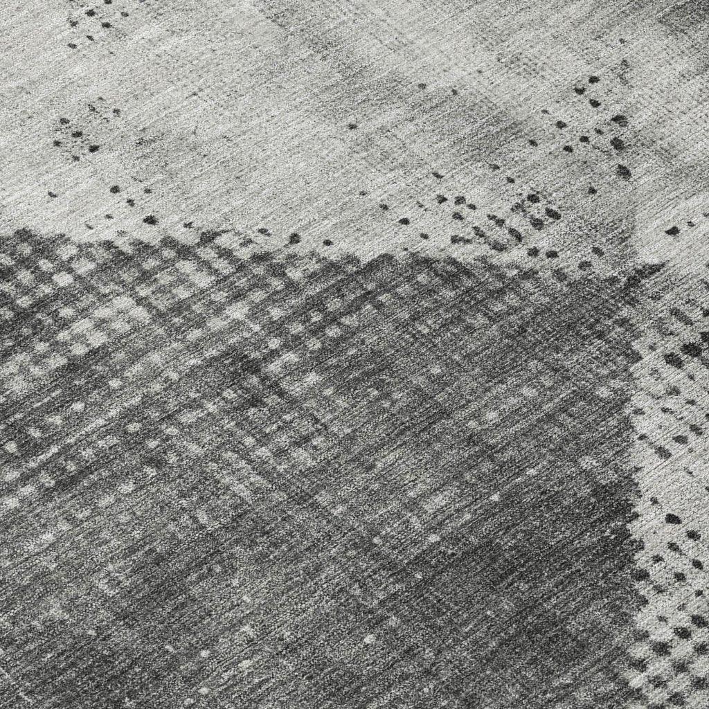 Arvaya Gray Washable Indoor-Outdoor Rug-Outdoor Rugs-LOOMLAN Rugs-LOOMLAN