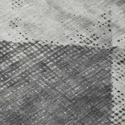 Arvaya Gray Washable Indoor-Outdoor Rug-Outdoor Rugs-LOOMLAN Rugs-LOOMLAN