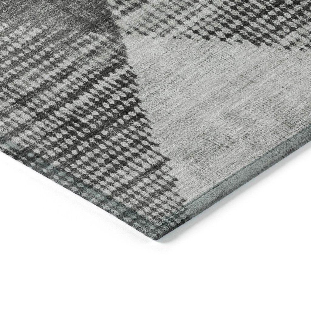 Arvaya Gray Washable Indoor-Outdoor Rug-Outdoor Rugs-LOOMLAN Rugs-LOOMLAN