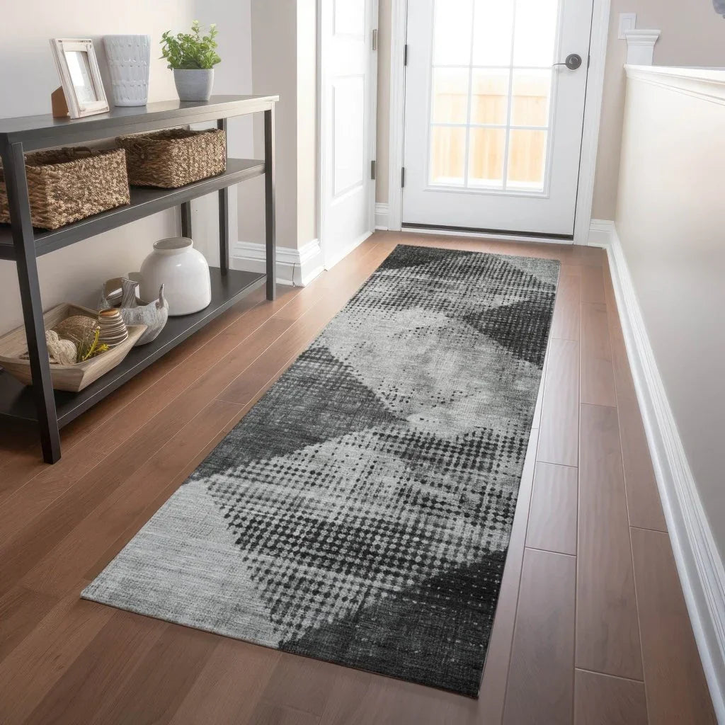 Arvaya Gray Washable Indoor-Outdoor Rug-Outdoor Rugs-LOOMLAN Rugs-LOOMLAN