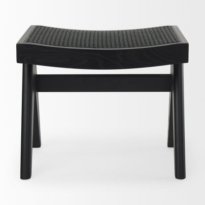 Arvin Wooden Black Stool
